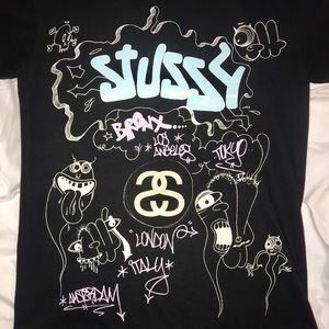 🔥Stussy x Ghost  Rare Tshirt